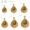 6 Pack Natural Cotton Rope Hanging Basket Hand Woven Wall