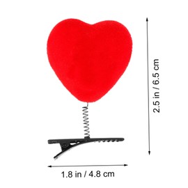 LALAFINA Heart Hairpin Barrette 40pcs Small Hair Clips Fashionable Valentine's Day Accessory