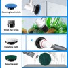 AQQA 8-in-1 Electric Aquarium Cleaning Kit IPX9 Waterproof Cordless Rechargeable