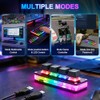 aikeec Mini teclado mecánico negro de 4 teclas para juegos,