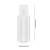DAKFOOK 120 Stück 30 ml transparente Kunststoffflaschen, kleine Reiseflaschen mit