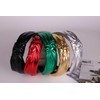 5PCS Christmas Headbands For Women Glitter Knotted Headbands Non-Slip Fashion