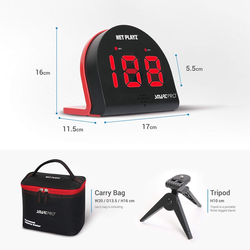 Baseball Radars, Speed Sensors Training Equipment (Hands-Free Radar Guns, Pitching
