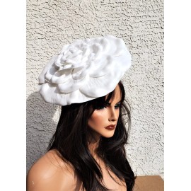 Unbranded Ivory fascinator cream fascinator Kentucky derby hat wedding hat large dress