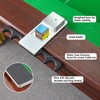 GAMESUN Portable Weighted Pool Cue Holder, chalk holder, billiard cue