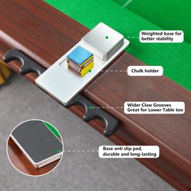 GAMESUN Portable Weighted Pool Cue Holder, chalk holder, billiard cue holder