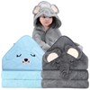 ROXANEPIG 2 Pack Hooded Baby Towels - Premium Ultra Soft