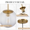 FEAZAC Glass Globe Pendant Light Fixtures, Mid Century Modern Ceiling