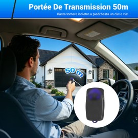 RICAMBIO PER TELECOMANDO NICE Telecomando cancello 433,92 MHz 2 canali compatibile con Flo1r-s, Flo2r-s, Flo4r-s (2 pezzi)