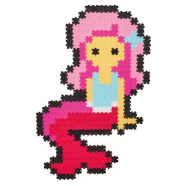 Schmidt Spiele Jixelz, 700 pieces, 2 motifs, children's craft sets, children's puzzle, Unicorn and mermaid