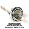 UK Security Supplies, Replacement Locking Rim Cylinder Lock, Supplied with