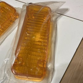 KK 1971 1972 Chevy Pickup Truck Parking Light Lamp Lens Amber Pair