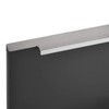 Blankett Slim Furniture Handles, 145 mm, Aluminium, Chrome, Matt, Rear