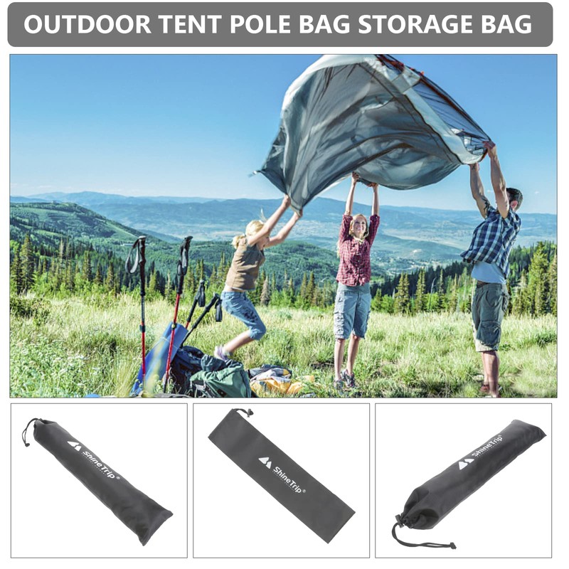 BESPORTBLE Tent Pole Bag - 2PCS Canopy Pole Storage Bag