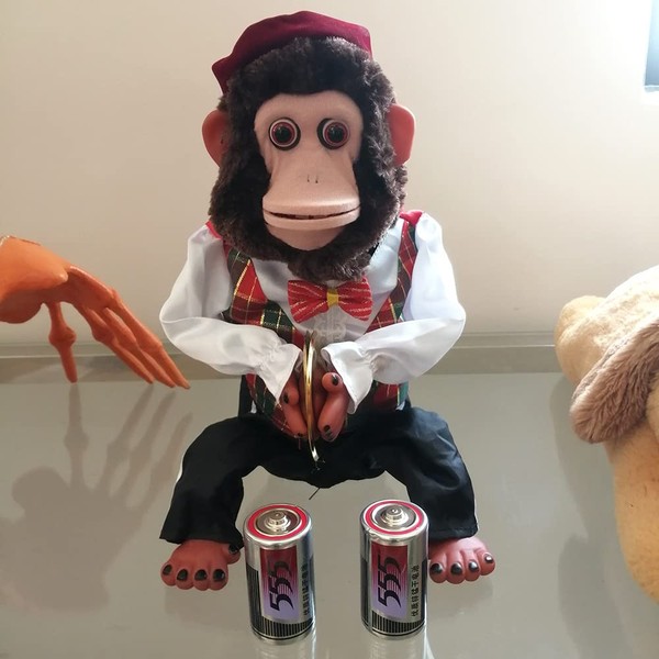 Cymbal Playing Monkey Charley The Chimp Vintage Electronic Plush Decoration