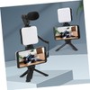 TEHAUX 1 Set Adjustable Fill Light Phone Holder Microphone Desktop