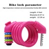 IDEALUX Sport Bike Lock Cable, 4Ft 120CM Bicycle Cable Lock