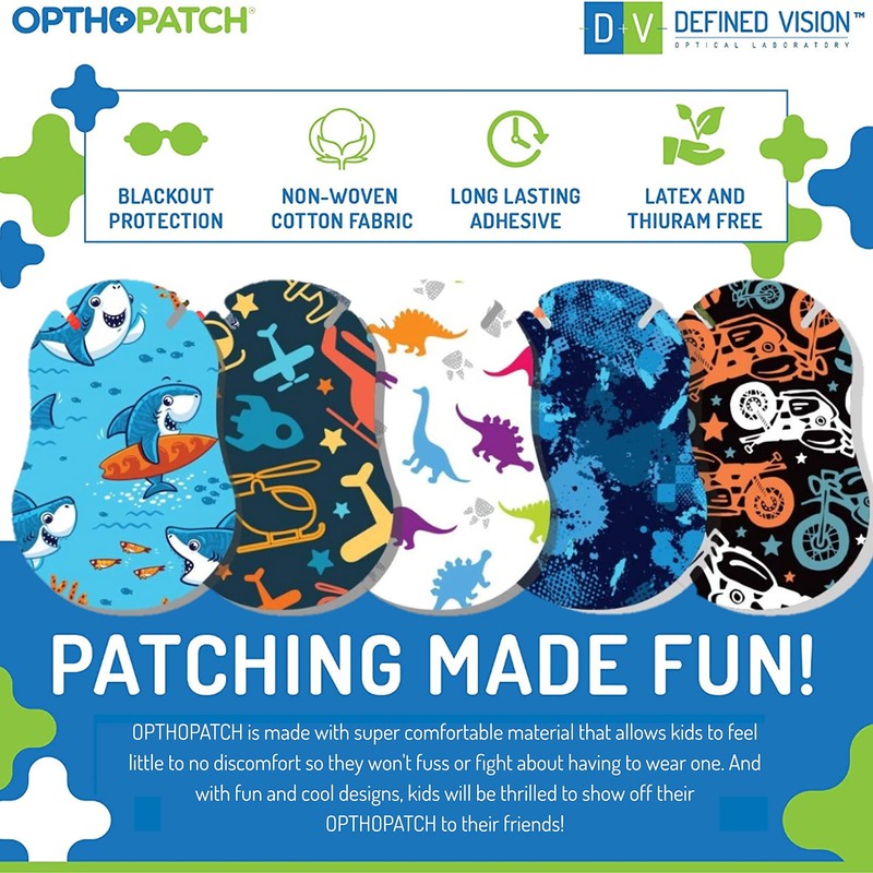 Opthopatch Eye Patches for Infants - Extra Sensitive Adhesive -