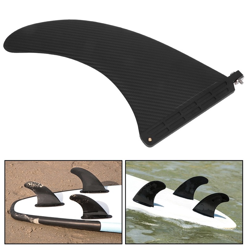 10in Surfboard Fin Faux Carbon Fiber SUP Board Watershed Balancing