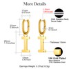 FOCALOOK Earrings Women's Letter A to Z Earrings Gold Hoop