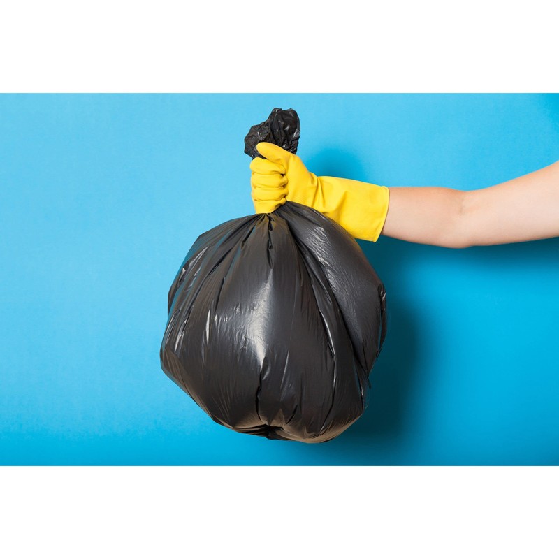 sarcia.eu Black LDPE Heavy Duty Bin Bags 60L 50 Bags