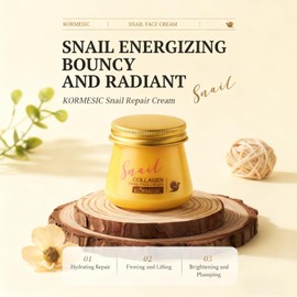 Snail Collagen Face Cream, Hydrating Anti-Wrinkle and Rejuvenating Snail Cream,Fine Lines,Deep Hydration,Brightening Moisturizing Firming Collagen Essence for Women