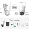 Allweviee Solar Security Cameras Wireless Outdoor, 2K 3MP Pan Tilt