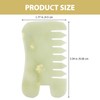 Healifty Jade Stone Massage Comb 2 Pieces - Guasha Scalp