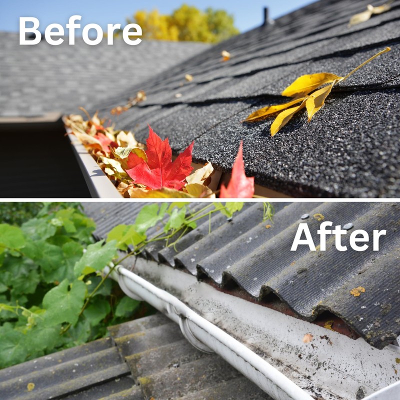 Oiktylr Gutter Cleaning Tools, 10.5 Feet Gutter Cleaning Tools from