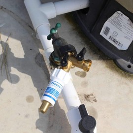 Freeze Miser® & 2-Way Y Valve Shut-Off ¾ Inch Brass Hose Connector