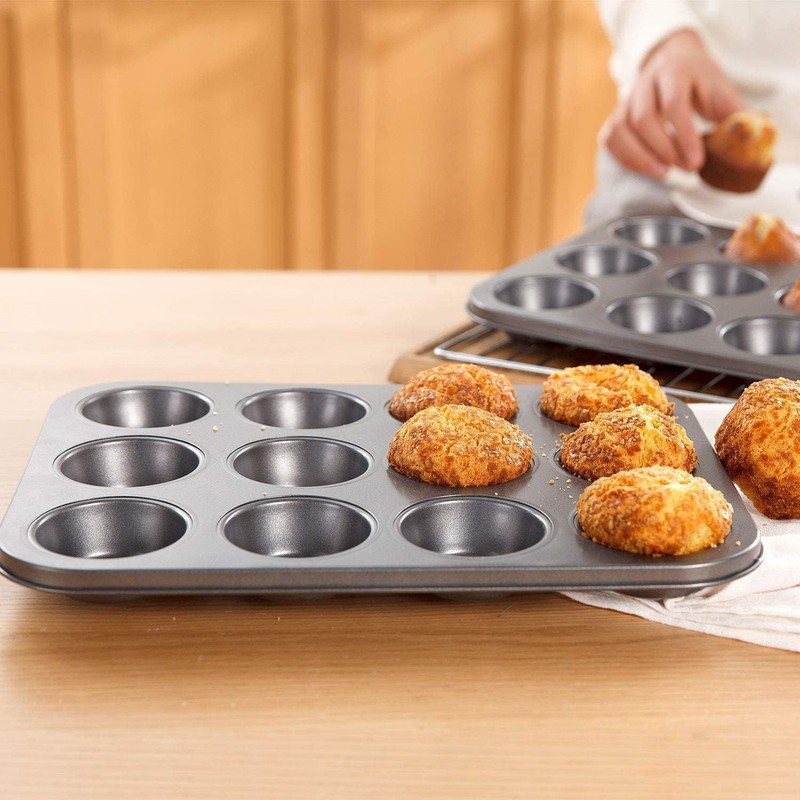 LetCart Yorkshire Pudding Tray - Professional 12 Cup Muffin/Yorkshire Pudding/Cupcake