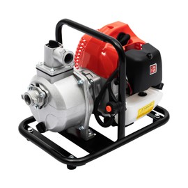 1-Inch Gas-Powered Water Transfer Pump,43CC 2-Stroke Semi-Trash Water Pump,Heavy Duty Gasoline Water Pump,for Garden