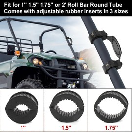 PSLER UTV ATV Gas Can Mount Bracket Oil Can Water Tank Holder Mounting Bracket Fit for 1''- 2'' Roll Bar Round Tube RZR Pioneer Maverick X3 Commander Talon KRX1000