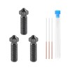 Aokin 3 Pcs 1.0mm 3D Printer Hardened Steel Nozzles for