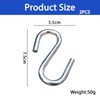 KinetiCore Pack of 2 Stainless Steel S-Hooks Heavy Duty S-Shaped