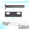 M MIMHOOY 8 Pcs 4 inch Floating Shelf Bracket, Solid