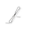 Levemolo 12pcs Durable Stainless Steel Dual Clip Hooks for Wind