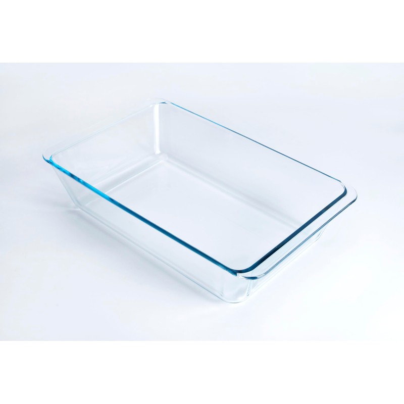 Deep Clear Glass Baking Dish, Rectangular Tempered Glass Baking Pan,