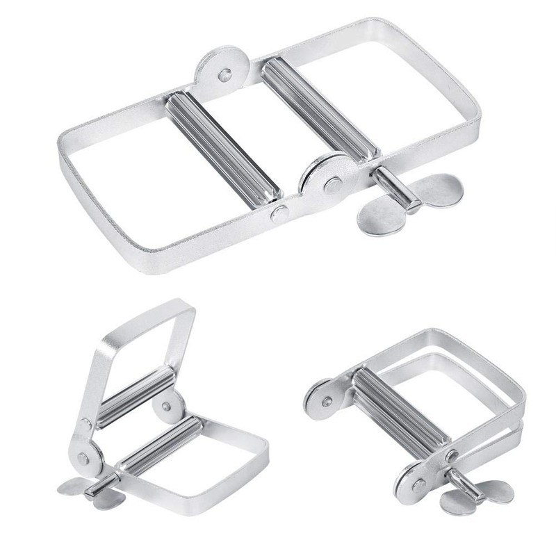 lyrlody Toothpaste Dispenser, 2 Pieces Aluminium Toothpaste Squeezer Tubes Squeezer