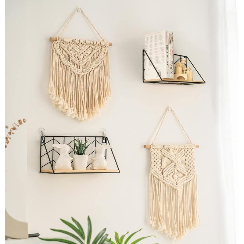 Floating Shelves Wall Mounted Set of 2 | Small&Small