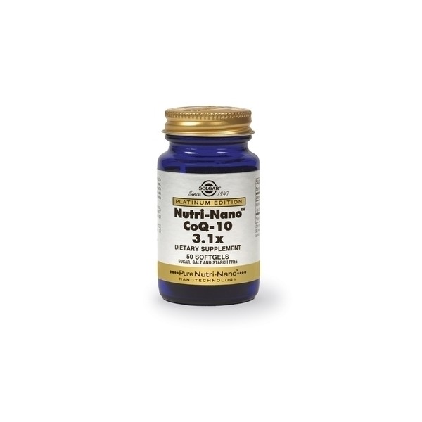 Solgar Nutri-Nano CoQ-10 31x Co Q10 50 Softgels