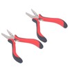 2pcs Hair Extensions Plier Ergonomic Handle Skid Resistance 2 Holes