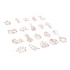 100Pcs Paper Clips Cute Look Note Clip Marking Document Organizing