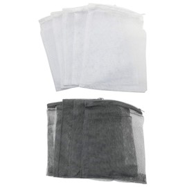 Magic&shell Mesh Filter Bags 20 PCS Aquarium Polyester Media Mesh Filter Bags with Zipper for Fish Tank Activated Carbon Charcoal Filter Accessories 18x23mm