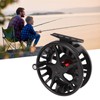 Fly Fishing Reel with Release Black Aluminium Alloy Large Line