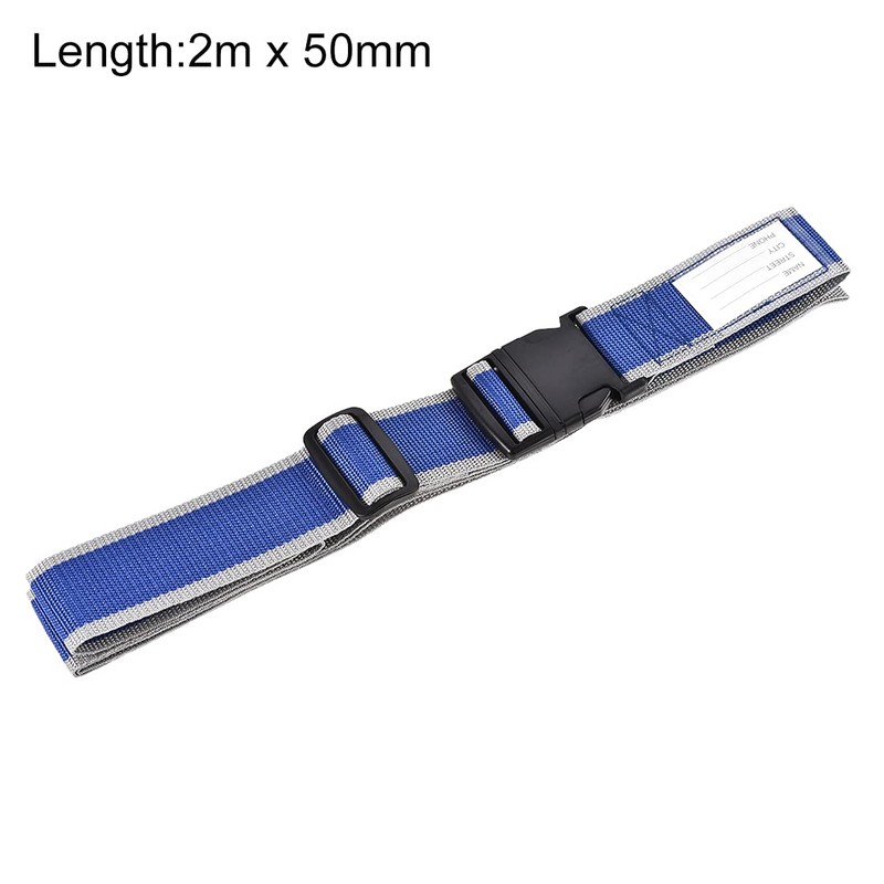 sourcing map Luggage Straps Suitcase Belts with Buckle Label, 2Mx5cm