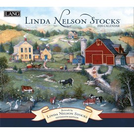 Lang, Linda Nelson Stocks 2026 Wall Calendar, 13.4'' X 12'', 12-Month Calendar with Stapled Binding