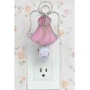 Stained Glass Angel Night Light Decorative Accent Lite Wall Plug