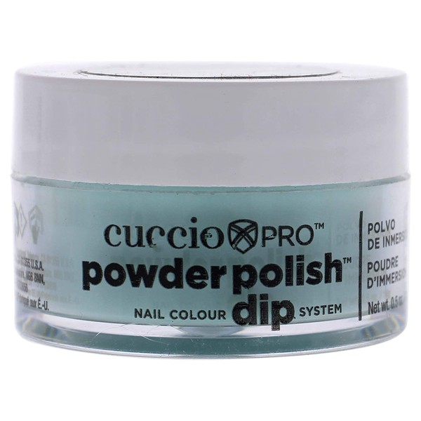 Cuccio Pro Powder Polish Dip - Aquamarine - Nail Lacquer for Manicures & Pedicures, Easy & Fast Application/Removal - No LED/UV Light Needed - Non-Toxic, Odorless, Highly Pigmented - 0.5 oz