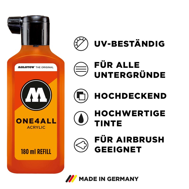 Molotow One4All Refill MO692209, Refill Ink for Permanent Markers, 180